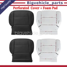 Driver Passenger Bottom Cover PERF Black Foam Pad For 14-19 Chevy Silverado New