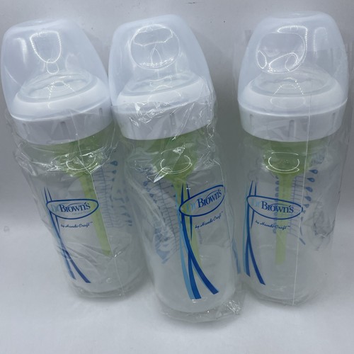 Dr. Brown's Anticoliche Opzioni collo largo + Bottiglia bambino 0 m + 9 once/3pk - Foto 2 di 2