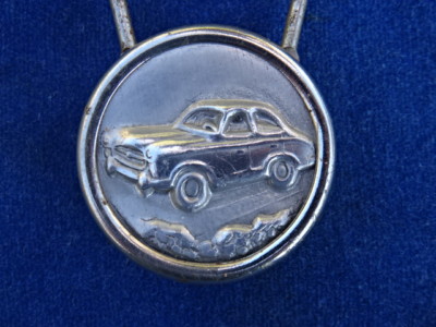 SCHLÜSSELANHÄNGER / Key ring - PEUGEOT 403 - GARAGE DE LA REP. CHAMBERY - HÜBSCH / schön!