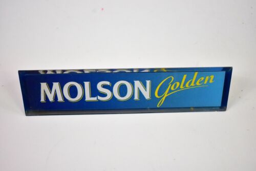 Molson Golden Dreieckig Bier Zapfhahn Griff Fass Zapfhahn Knopf Männerhöhle 7,5 Zoll - Bild 2 von 3