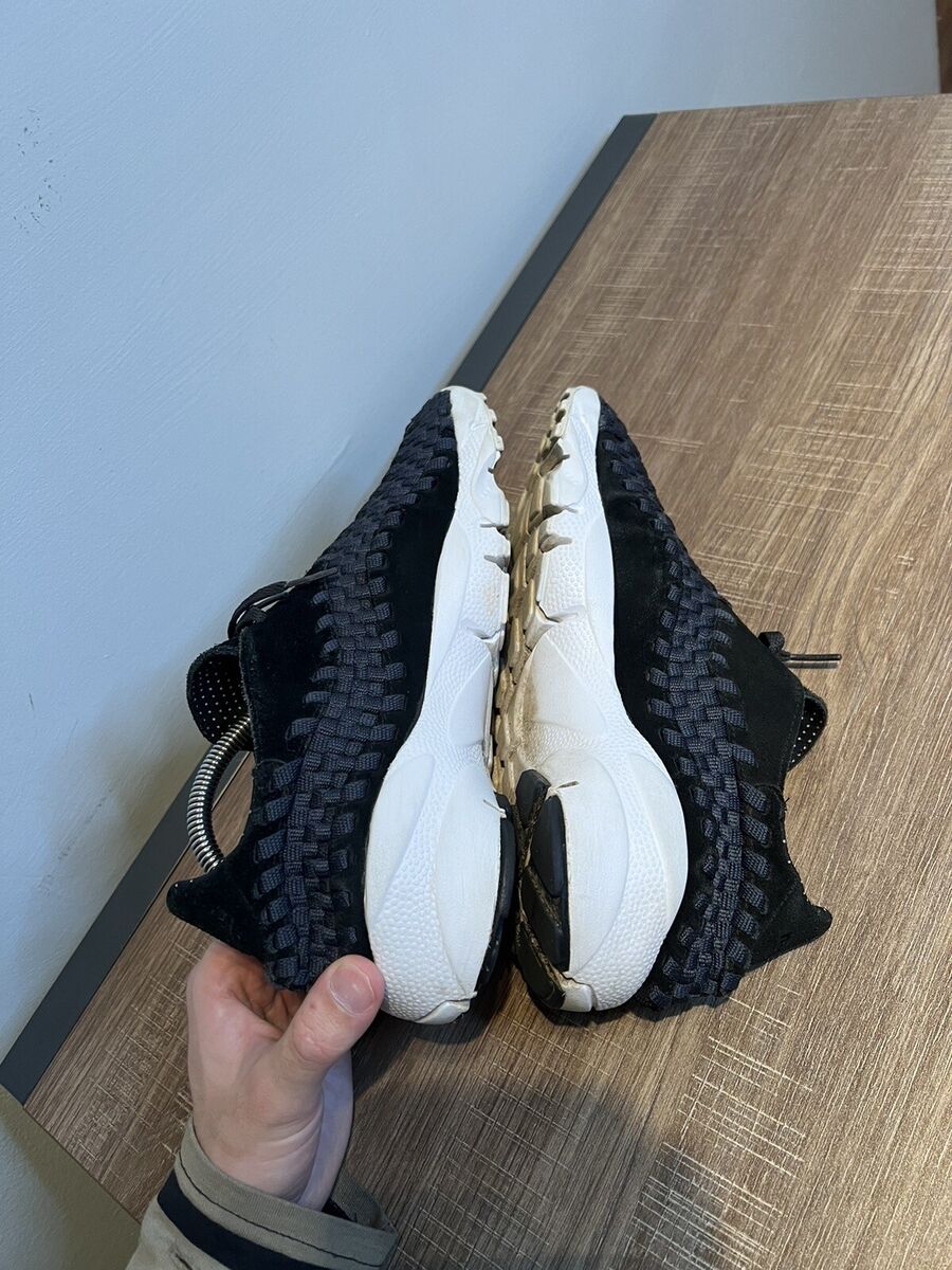 Men's Nike Air Footscape Woven NM Size 9 Black White Men's Nike Air Footscape Woven NM Size 9 Black White