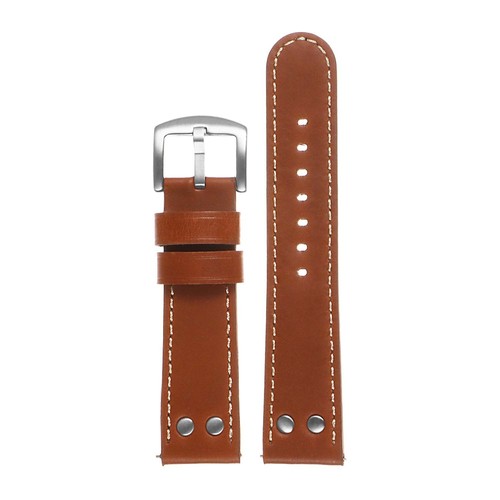 DASSARI Pilot Aviator Quick Release Leather Watch Band Strap w/ Rivets - Picture 21 of 25