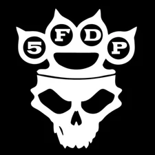 5FDP Five Finger Death Punch Skull rock & roll music decal sticker