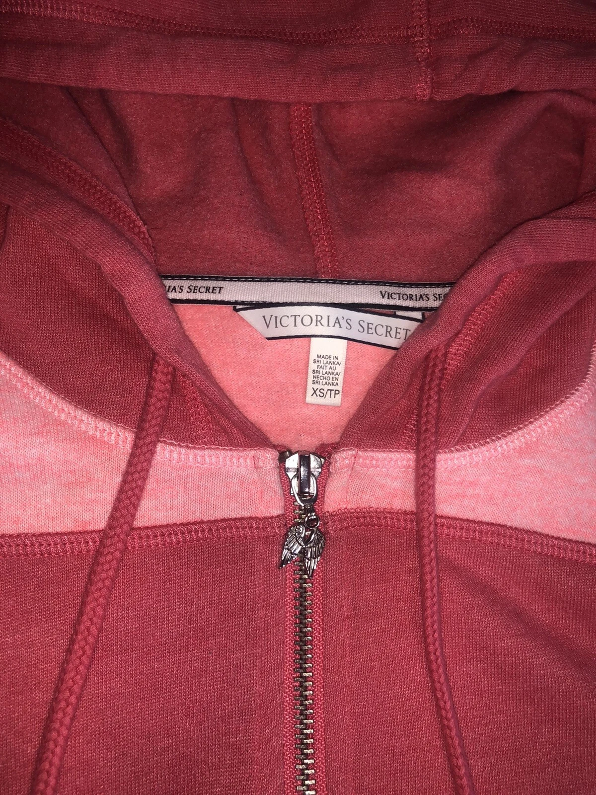 UNDERCOVER Felpa con cappuccio e zip Victoria's Secret Dream Angels Peach taglia XS