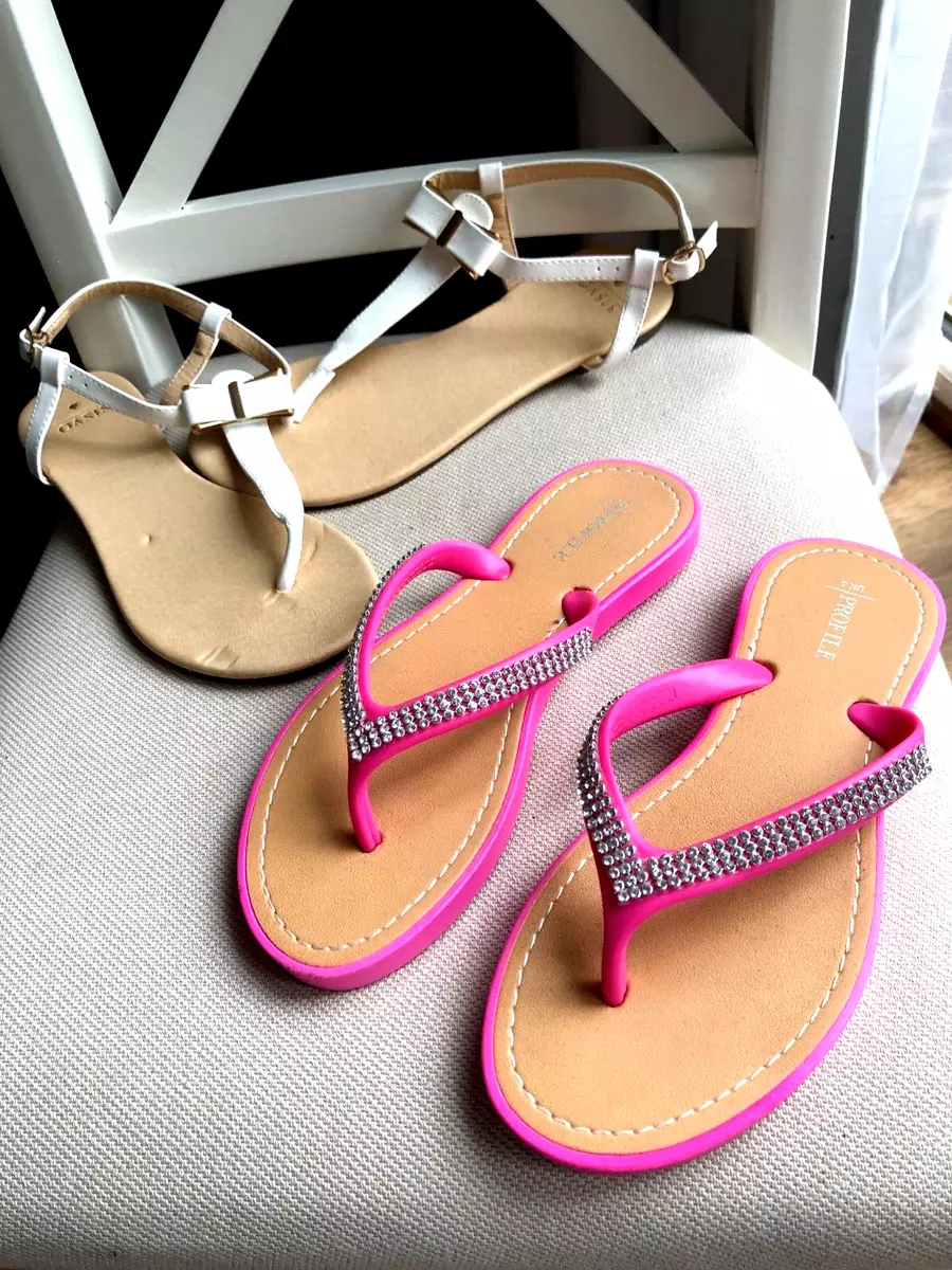 Diamante flip flops uk clearance