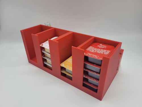 Quad To-Go Sauce Holder | Restaurant Sauce Packet Dispenser | Pantry Storage - Picture 3 of 10