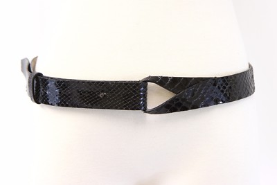 Brunello Cucinelli Snakeskin  Loop Detail Belt Brunello Cucinelli - Taiga Lizard Embossed Leather Belt main image 3