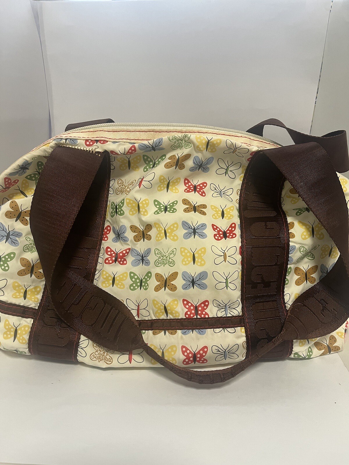 American Eagle multi colored butterfly Handbag Y2K - image 4