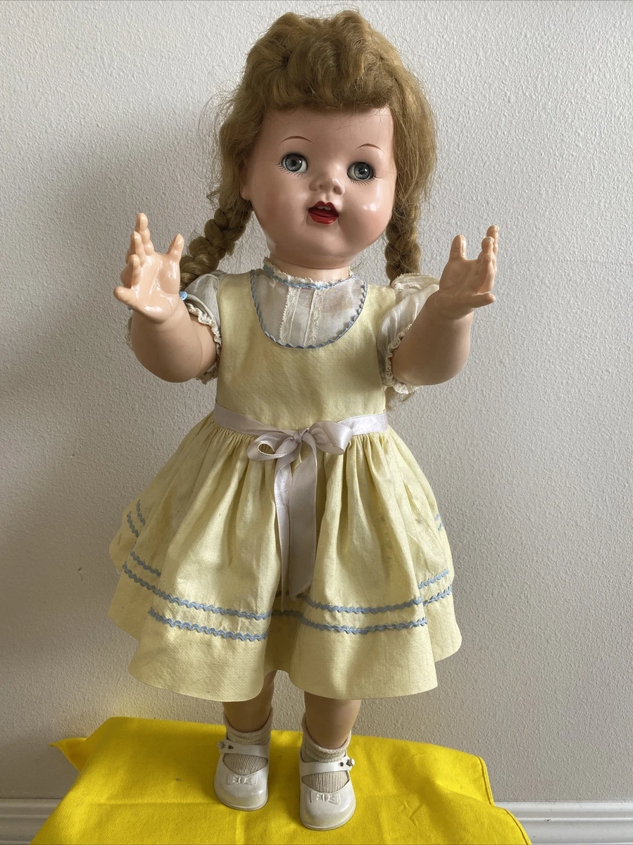 Vintage Ideal Saucy Walker Doll Flirty Eyes Cryer Work 22