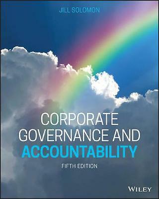 Corporate Governance and Accountability by Jill Solomon (Paperback, 2020)