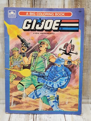 Vintage G.I. Joe Coloring Book 1989 Almost Completely Uncolored Books Comics 
