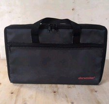 Discwasher 30 Cassette Carrying Case Bag Tote W/Strap Black Nylon Plastic Tray
