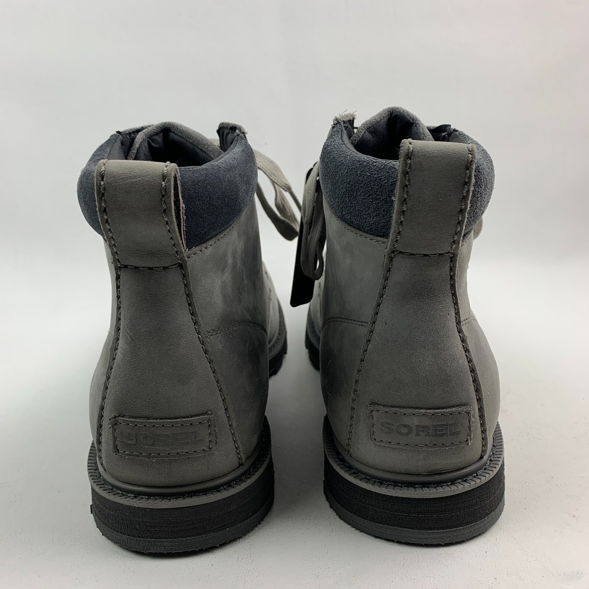SOREL MADSON II ANKLE BOOT GRAY LEATHER WATERPROOF MOC ROUND TOE MEN’S SIZE 10 Amazon.com | SOREL Men main image 3