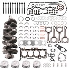 G4Kj Engine Rebuild Overhaul Kit Crankshaft Con Rods Piston For Hyundai Kia 2.4L