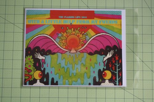 The Flaming Lips 2014 Promo Poster 16" x 10.5" With A Little Help From My Fwends - Picture 6 of 6