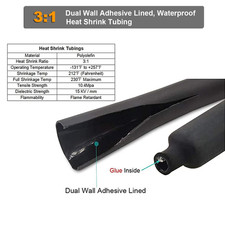 10pcs 1/0 AWG-3/8 Battery Lugs,Heavy Duty Wire Lugs,Ring Terminals,Battery Ca...