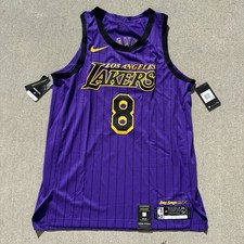 New Size 48 L Nike NBA Lakers Kobe Bryant #8 City Edition Lore Series AV3696-504