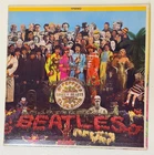 The Beatles Sgt Pepper LP Capitol Stereo w Cutout Insert Vinyl Record VG+