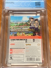NEW ENCASED 2022 SWITCH Pokemon Violet Game 1st Print CGC Graded 9.9 Y-Fold A++