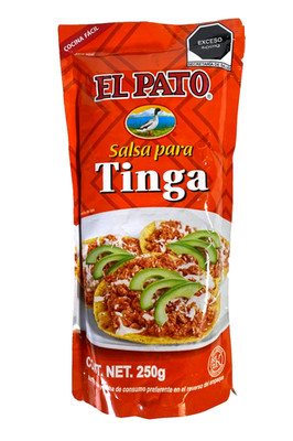 6-Pack 100% Mexican Salsa El Pato Salsa para Tinga 250g/8.81oz ea