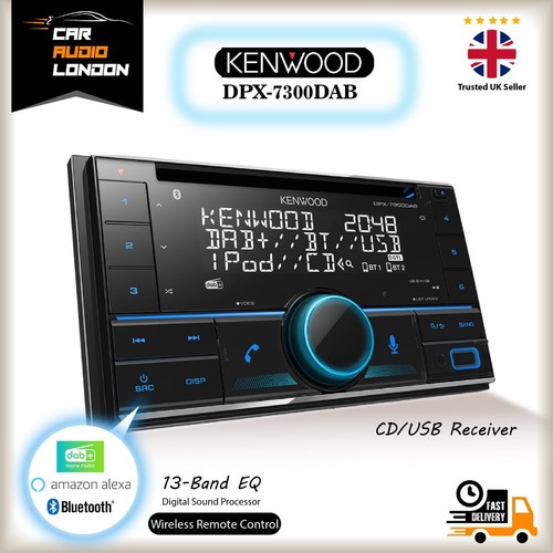 Kenwood DPX-7300DAB Doppel DIN DAB+ Bluetooth CD USB Alexa Autoradio Receiver - Bild 1 von 5