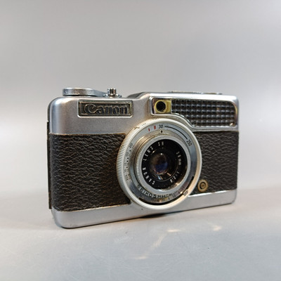 Canon Demi Halbformat 35mm Kamera 28mm f2.8 Canon Objektiv für Ersatzteile oder Reparatur