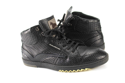 Floris van Bommel Gr.42 Uk.8n  Herren  Schnürschuhe Leder Schwarz WIE NEU  R 590
