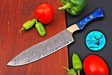 CUSTOM HAND MADE FORGED DAMASCUS STEEL CHEF KNIFE KITCHEN KNIFE 1349