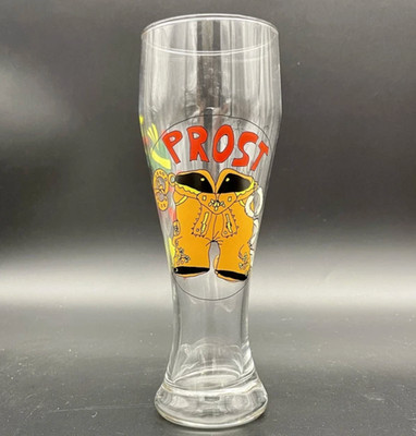 Ritzenhoff 9.25  Pilsner Beer Drinking Glass w/Artwork by Djamila Fierek Prost