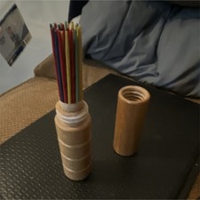 Mikado Vintage Wooden Pick-Up Sticks Game Colored Sticks with Container