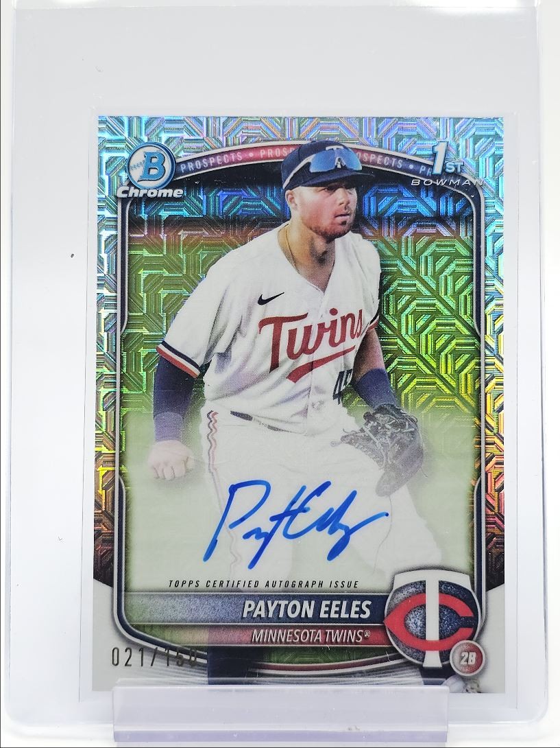 PAYTON EELES 2025 BOWMAN CHROME 1ST AUTOGRAPH HTA CHOICE A AUTO /150 Q2754
