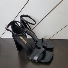 NEW DREAM PAIRS High Heels Chunky Block Square Toe Heels Women 8.5 Dressy