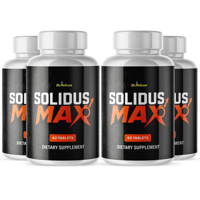 Solidus Max- Men's Health & Performance- 4 Bottles- 240 Tablets