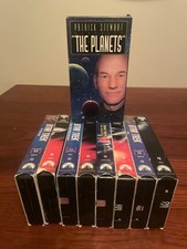 Lot of VHS Patrick Stewart Narrates The Planets VHS and Various Star Trek