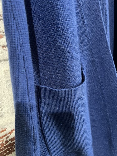 Cyrus Strickjacke Damen blau Strick offene Fronttaschen Langarm Gr. L  - Bild 3 von 7