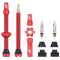 Wolf Tooth Tubeless Valve Stem Ventile, Presta, 60Mm, 2 Stk., Red