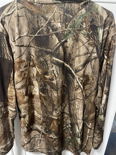 Pullover atómico Rocky Scent IQ 1/4 cremallera Realtree camuflaje camisa para hombre grande - Imagen 4 de 5