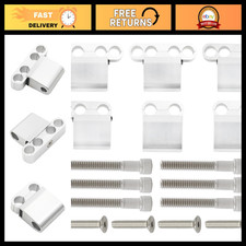 Silver Spark Plug Separator Kit - 6pcs Loom Holders For 7-8mm Wires Engine Acce