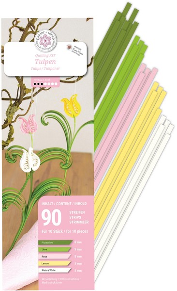 Papier+Ideen Quilling-Set Tulpen Bastelset 90 Stk. FrüHjahr, Projekte, Diy-image