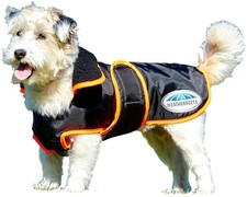 WeatherBeeta Windbreaker 420D Deluxe Dog Coat - Iron/Flame