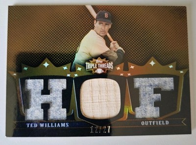 Ted Williams Jersey Bat /27 2007 Topps Triple Threads 2007 Topps Triple Threads