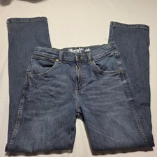 Wrangler Retro Slim Straight Jeans Dark Wash Denim Boys Size 12 Reg 88MWZDW