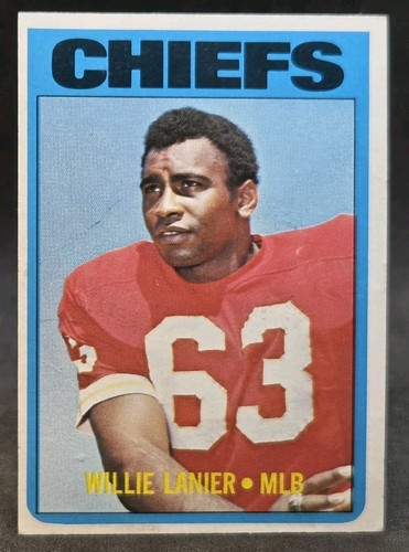 Willie Lanier #35 1972 Topps card
