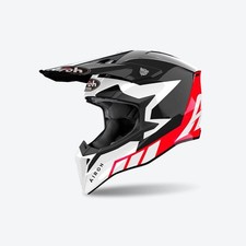 CASCO AIROH WRAAP WRR55 RELOADEAD RED LUCIDO MOTOCROSS ENDURO QUAD