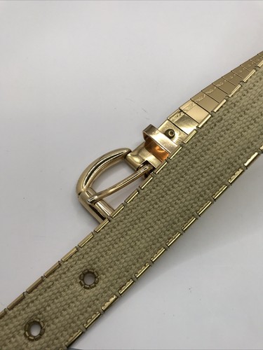 Goldtone Ornate Metal 1” belt 36” Total - Imagen 8 de 8