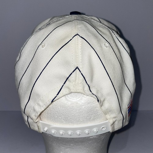 Vintage American Pro Murphy's Bleachers Baseball Cap Blue Striped USA Wrigley - Picture 3 of 7