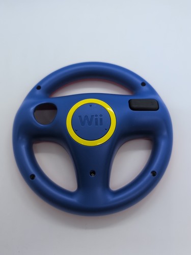 Nintendo Wii/WiiU Racing Steering Wheel Remote Holder Mario Kart Red & Blue OEM - Picture 2 of 2