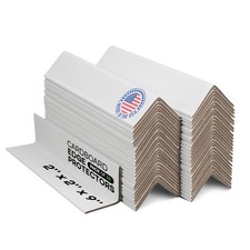 - CEP-9-M Cardboard Edge Protector 2" x 2" x 9", Pack of 50   White Kraft Car...