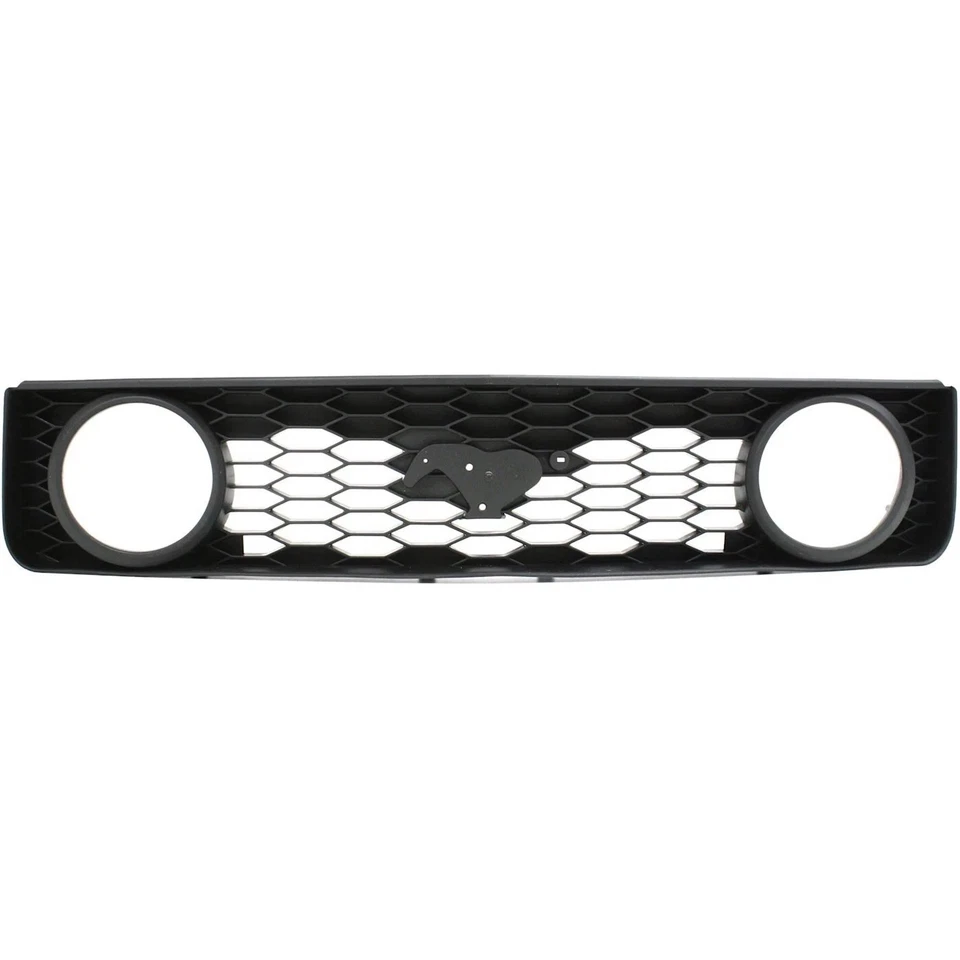 NEW FRONT BUMPER UPPER LOWER GRILLE BLACK PLASTIC 2PC FOR 2005-2009 FORD MUSTANG Foto 3 de 4