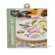 Spring Blooms Embroidery Kit for Kids – Easy Arts and Crafts Supplies